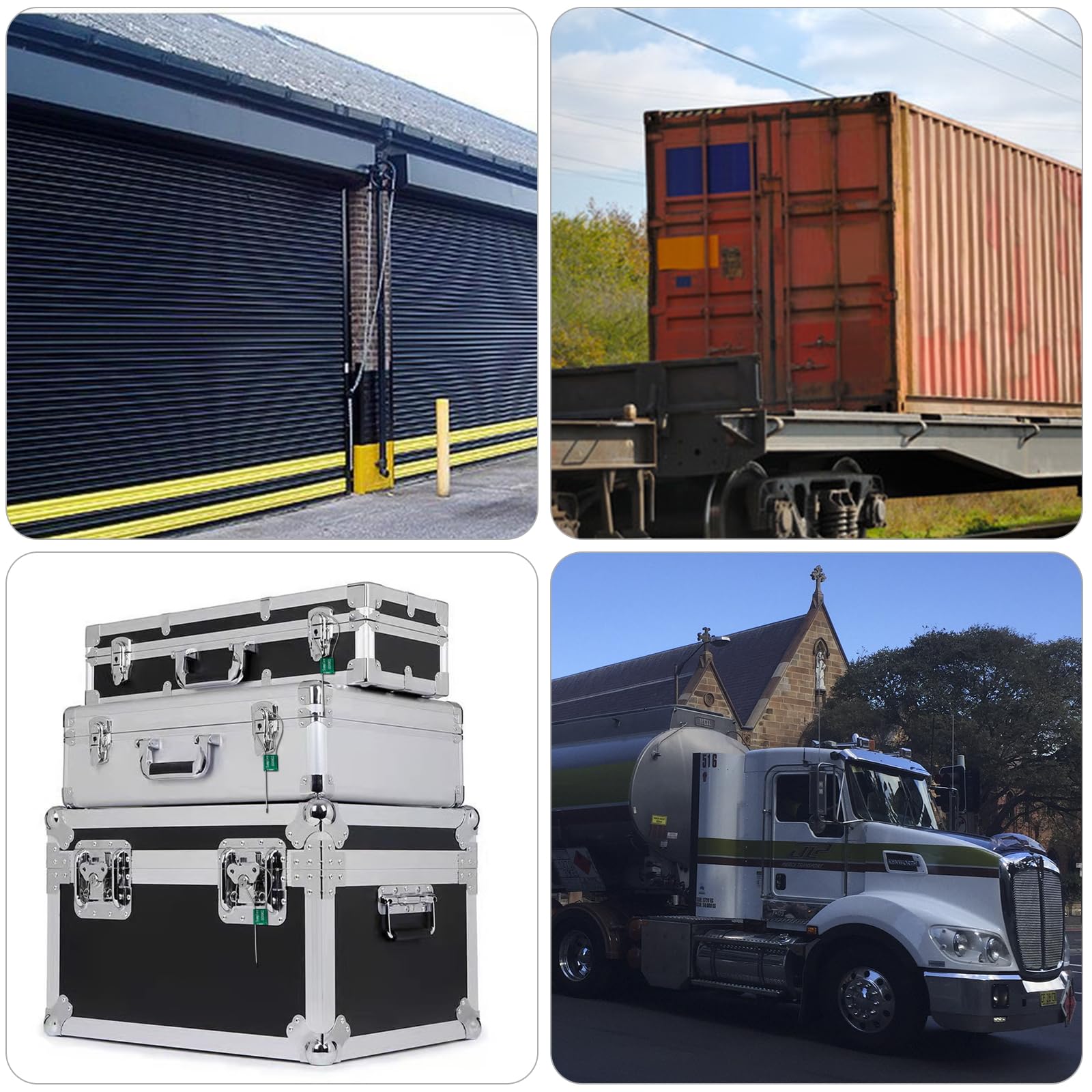 Lot de 50 joints de câble en métal numérotés anti-effraction pour camion et remorque - Attaches de sécurité autobloquantes en aluminium pour logistique - Certifié ISO 17712 (vert)