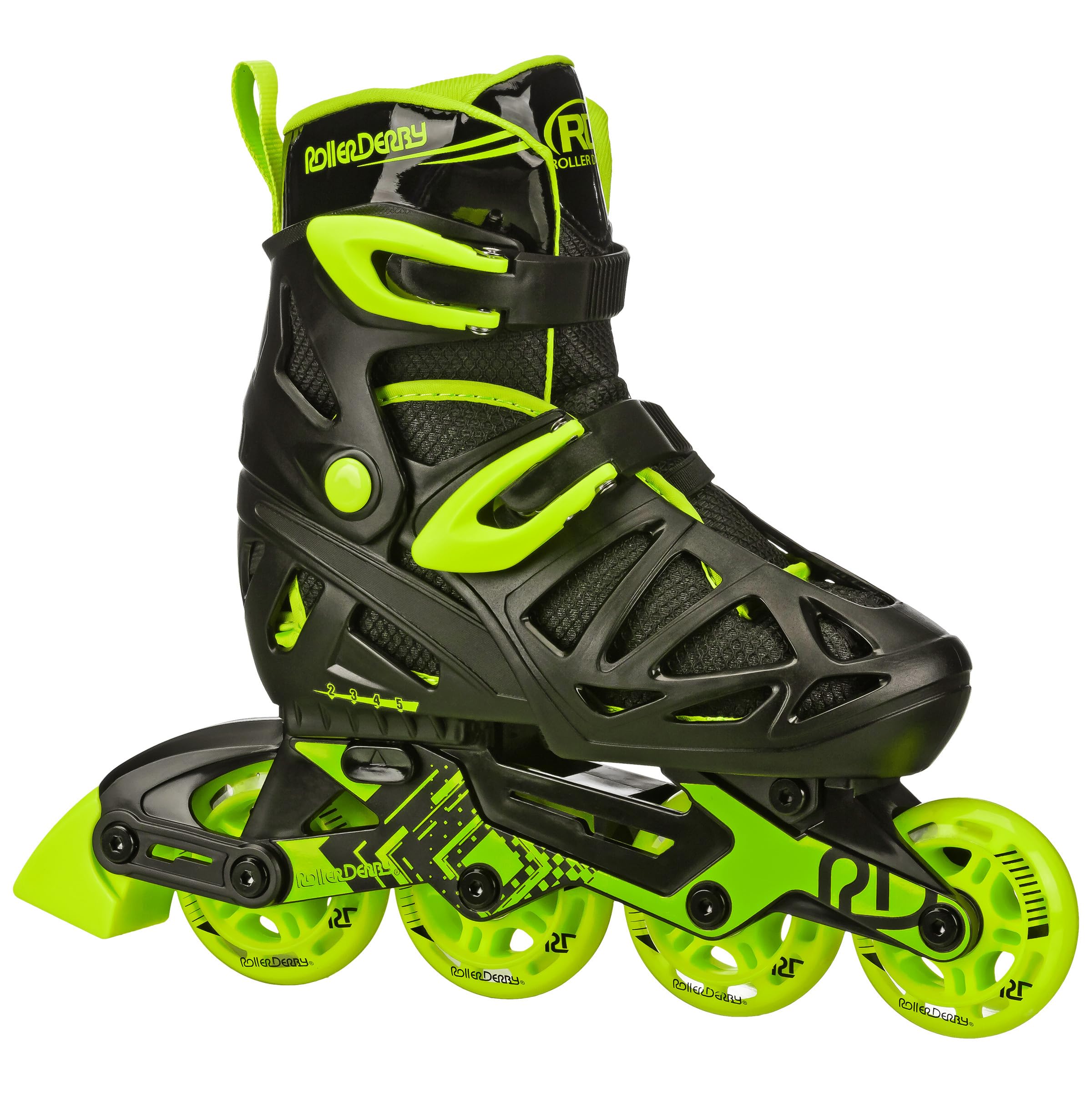 Roller Derby Tracer Adjustable Inline Skates for Boys, Girls, Kids, Beginners