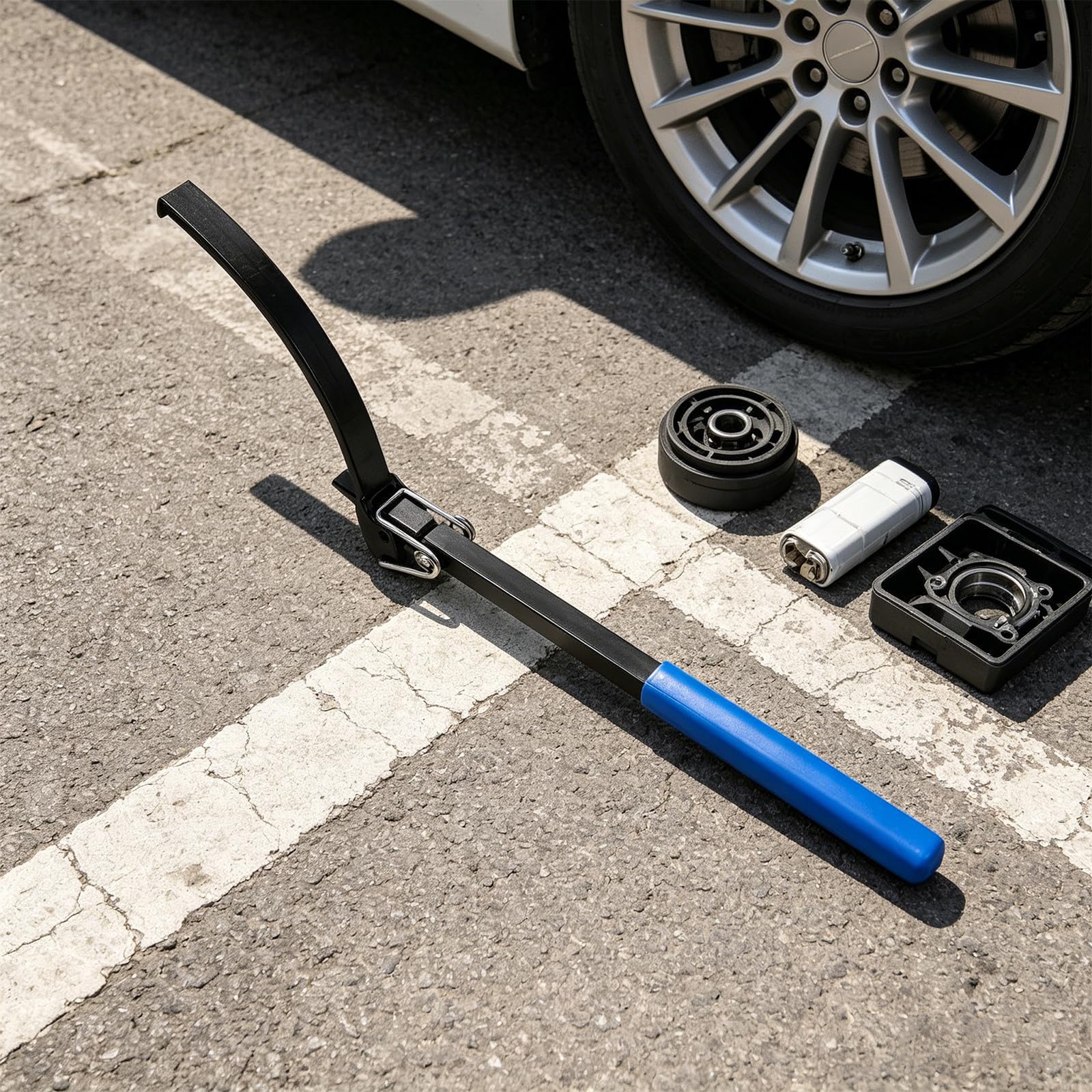 Flywheel Drehschlüssel aus Kohlenstoffstahl mit Rutschfestem Griff für Motorreparaturen und Professionelle Werkstätten Geeignet