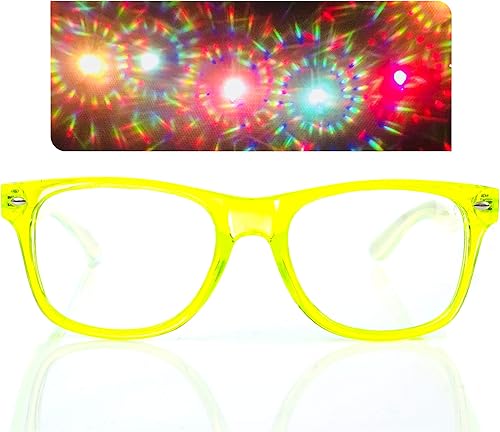 Miniatura 3 de Gafas de difracción espiral, para Raves, festivales y más