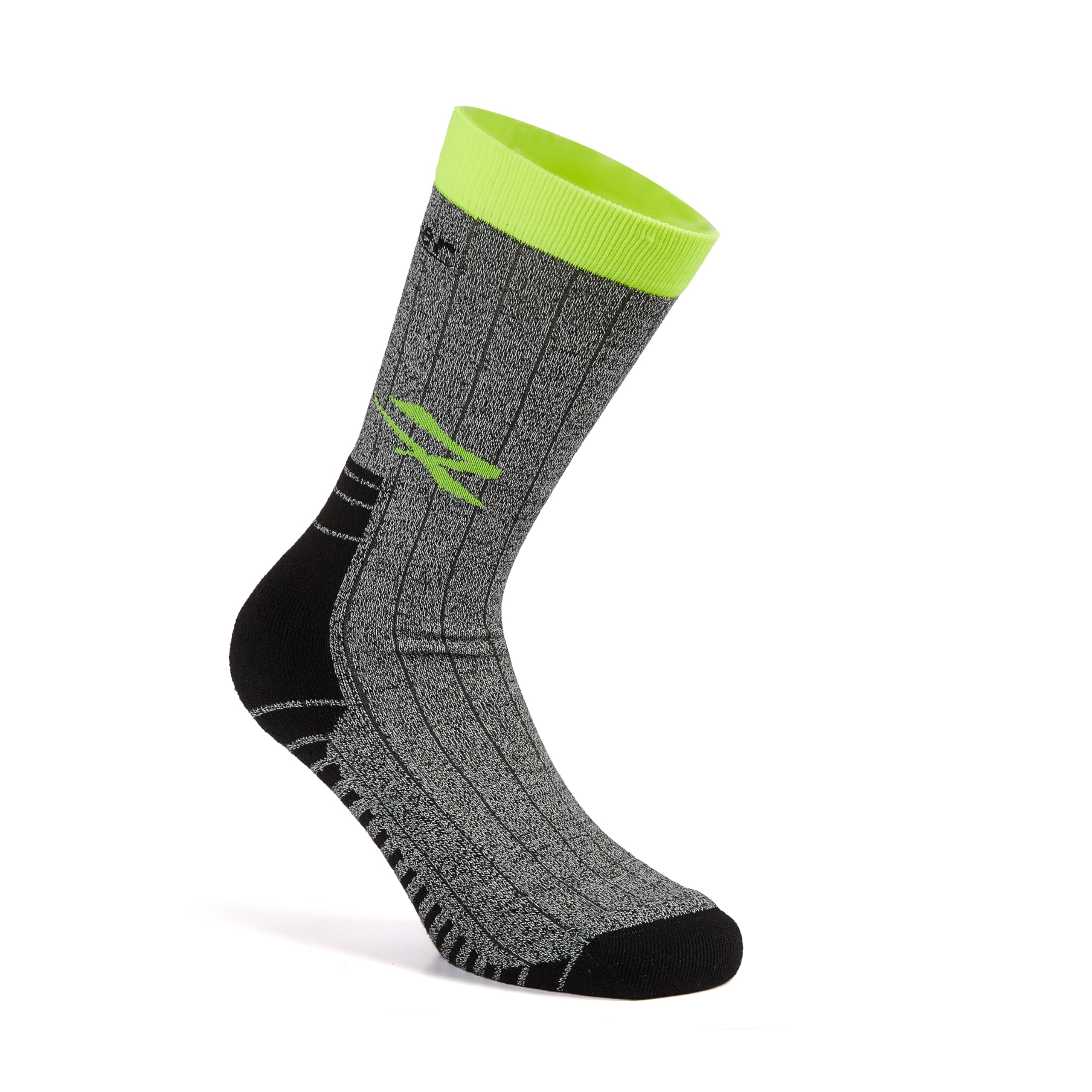 Calzini U-​Power Giady, abbigliamento da lavoro casual, comodi, traspiranti, antisudore, piede ammortizzato, con supporto elasticizzato, per corsa, camminata, allenamento (Yellow FLUO)
