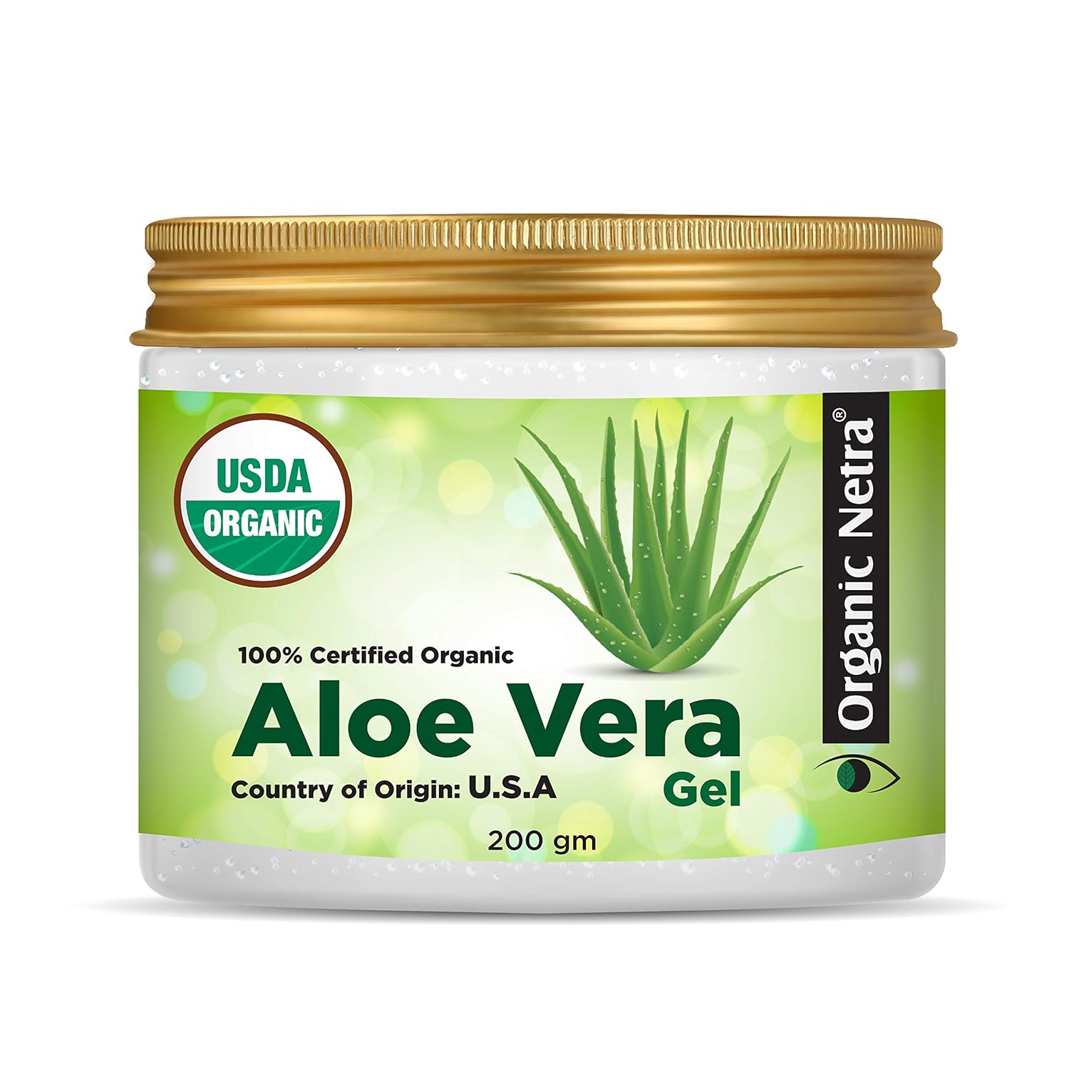 Organic Netra® 100% Pure Organic Aloe Vera Gel . BEST ALOE GELS IN INDIA