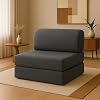 Sofa Bed Magic Linen Look Single Anthracite