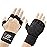 Glaring Way Ventilated Weight Lifting Gloves, Thick Padded Workout Gym Gloves with Full Palm Protection & Grip & Shock Absorption for Women & Men\'s Fitness Exercise Training (Black, Small)