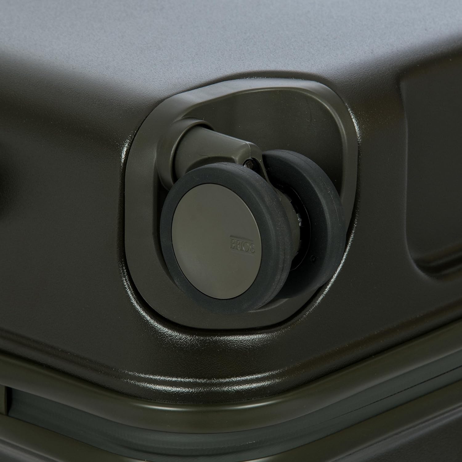 Bric's Bellagio 2.0 Spinner Suitcase - Luxury Hardshell Luggage with Large Wheels, Telescopic Handle, Leather Detailing - Rolling Suitcase for Refined Travel - 29 inch, Olive