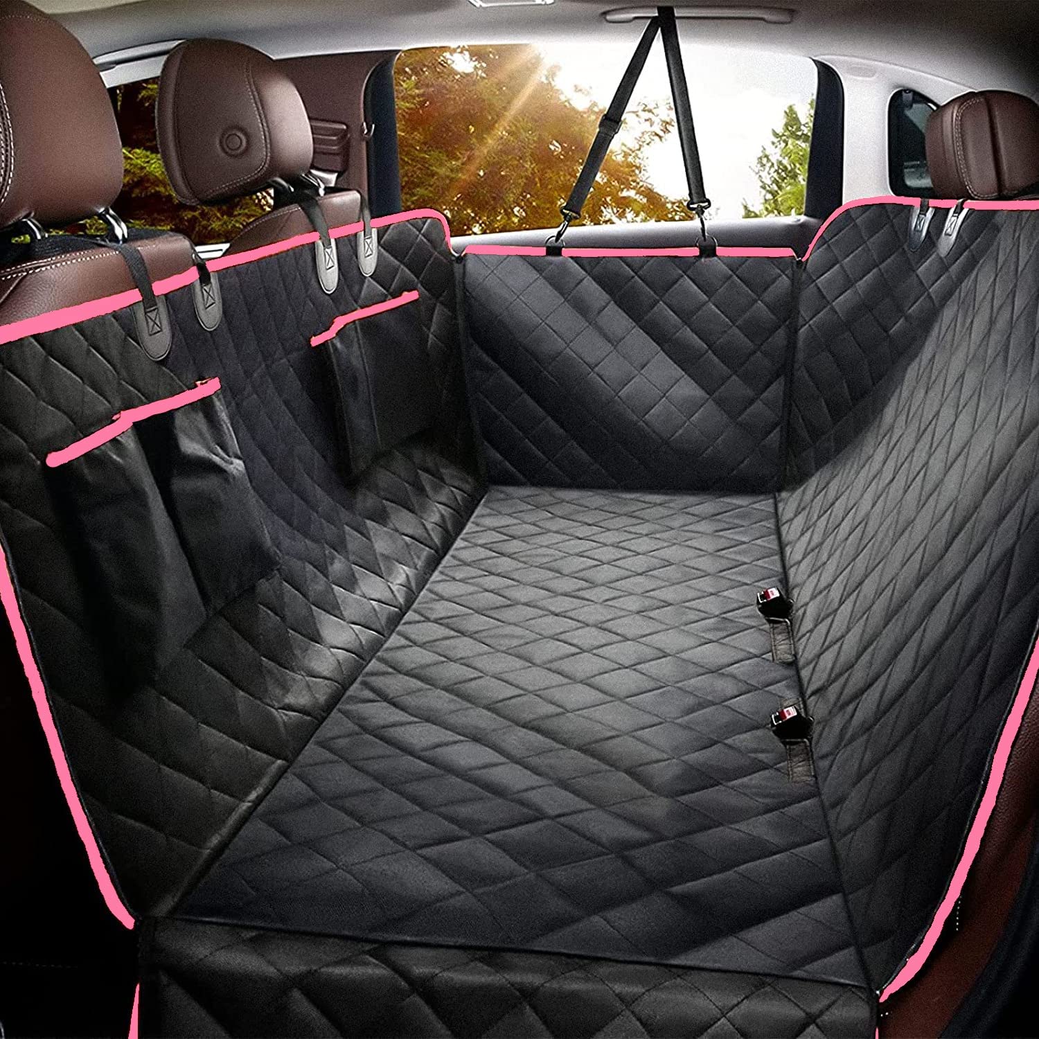 See full amazon price history chart for PetLux Dog Car Seat Cover, Waterproof Seat Protector Pet Hammock with 4 Bags Side Flaps, Washable Nonslip Backseat Protection for Cars Trucks and SUVs(Pink) PetLux Dog Car Seat Cover, Waterproof Seat Protector Pet Hammock with 4 Bags Side Flaps, Washable Nonslip Backseat Protection for Cars Trucks and SUVs(Pink) (B09XHZ95YV) Amazon Price History, Amazon Price Tracker