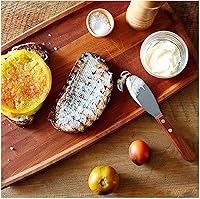 Vista 6 de Wall2Wall Esparcidor de Mantequilla Ancho de Acero Inoxidable con Borde Recto Deluxe para Sándwich Juego de Cuchillos de Condimento de Queso Crema