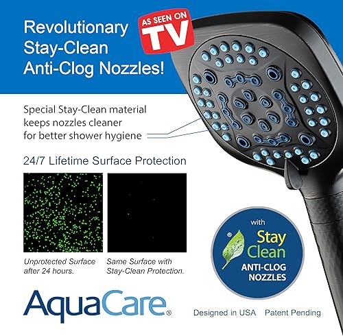 Miniatura 8 de AquaCare - Cabezal de ducha filtrado de alta presión 4X de 10 modos de pulverización, cabezal de ducha de mano que filtra cloro para curar la piel