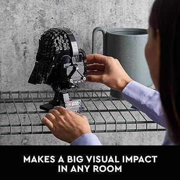 LEGO Star Wars Darth Vader Helmet Building Set for Adults - Collectible Model Kit for Men & Women, Ages 18+ Years - Gifts for Christmas for Men & Women - 75304