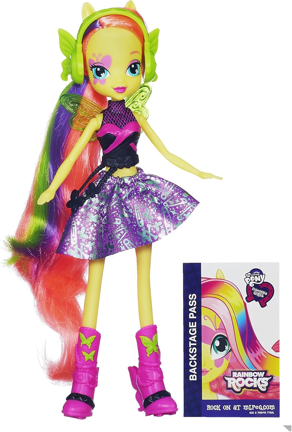 My Little Pony Equestria Girls Fluttershy Doll - Rainbow Rocks : Amazon.co.uk: Outlet