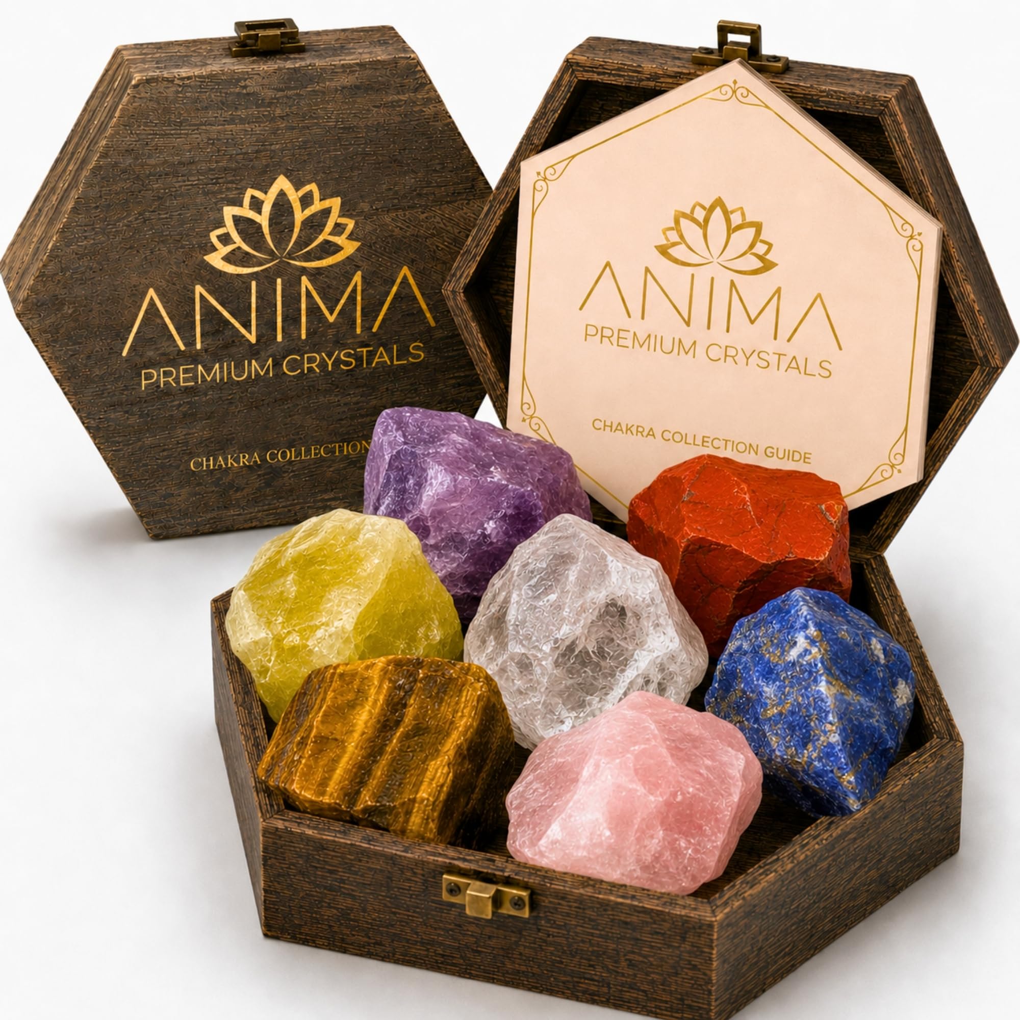 Anima Premium 7 Chakra Healing Crystals Set