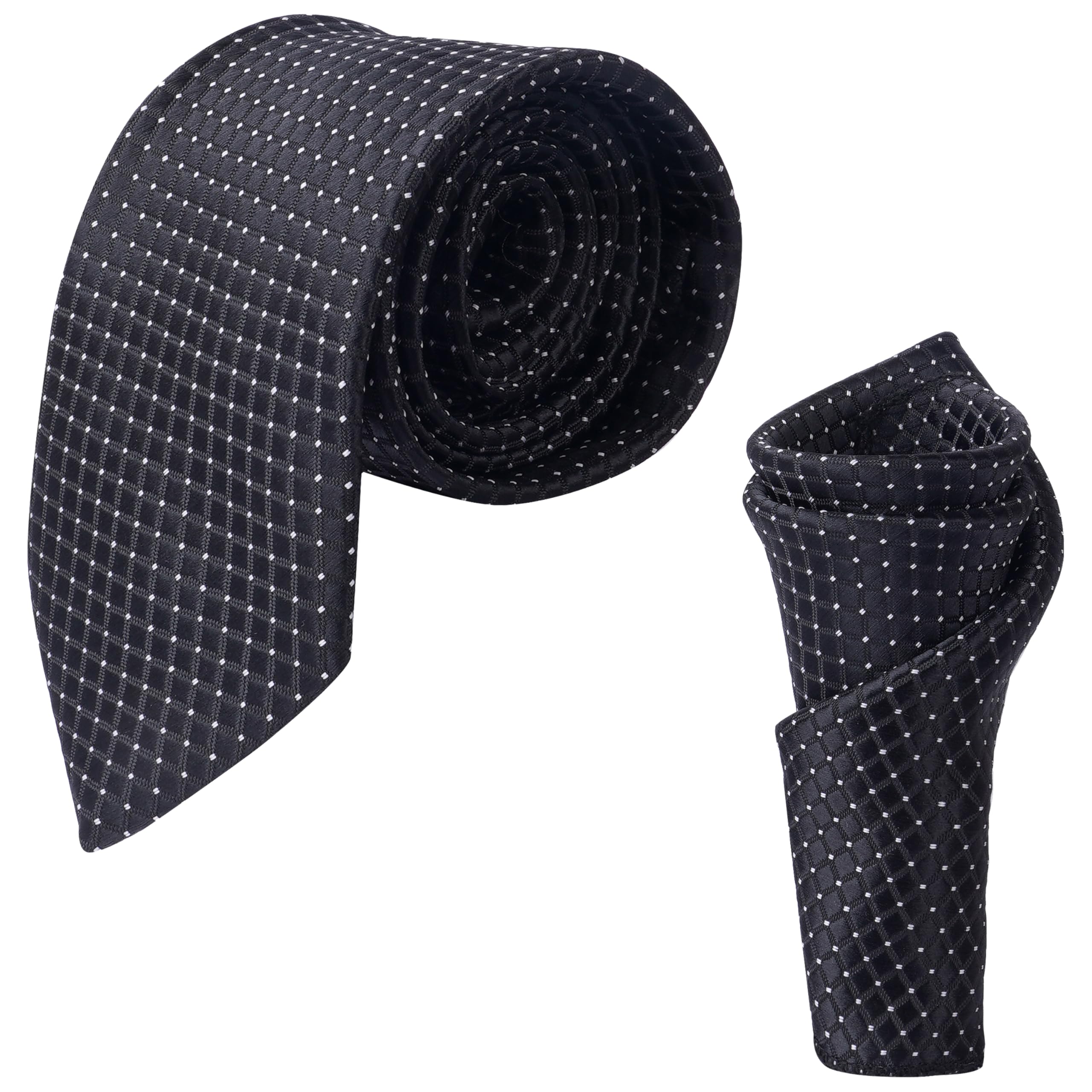 Men's Microfibre Italian Necktie Gift Set, Floral Printed Tie With Pocket Square (Pack of 1)-image-27