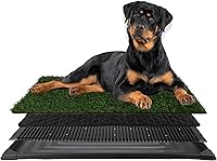 Vista 14 de Almohadilla de Césped Artificial para Orina de Cachorros para Perros y Mascotas Pequeñas - Almohadillas de Césped Reutilizables de 4 Capas de 16x20