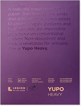 Yupo Paper Painting and Drawing, Multi 9-x-12-Inch