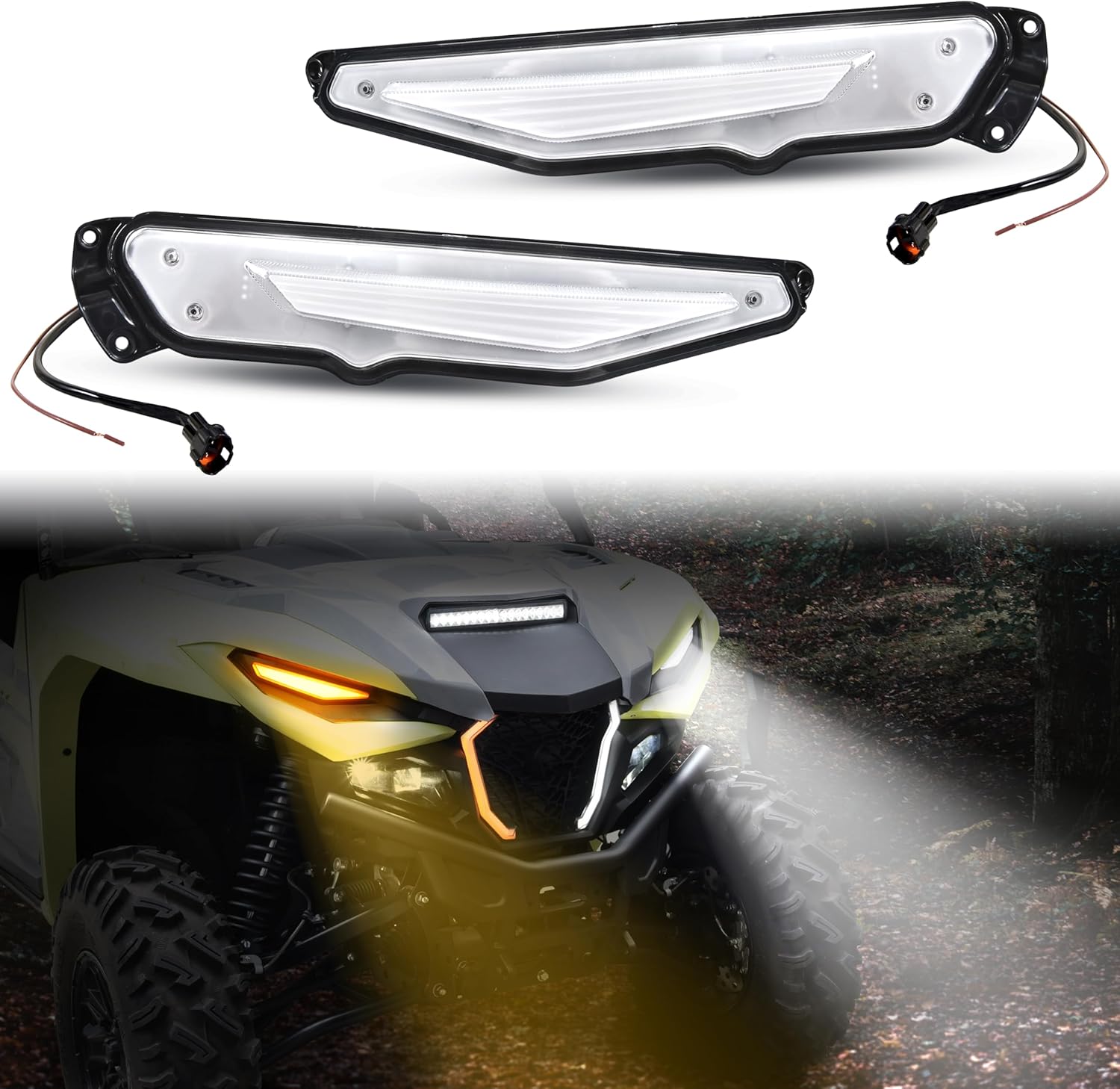 SAUTVS LED Turn Signal Daytime Running Lights for Yamaha
