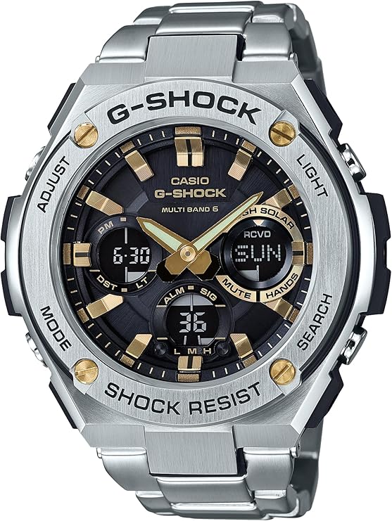 [カシオ] 腕時計 ジーショック 【国内正規品】 G-STEEL 電波ソーラー GST-W110D-1A9JF メンズ シルバー