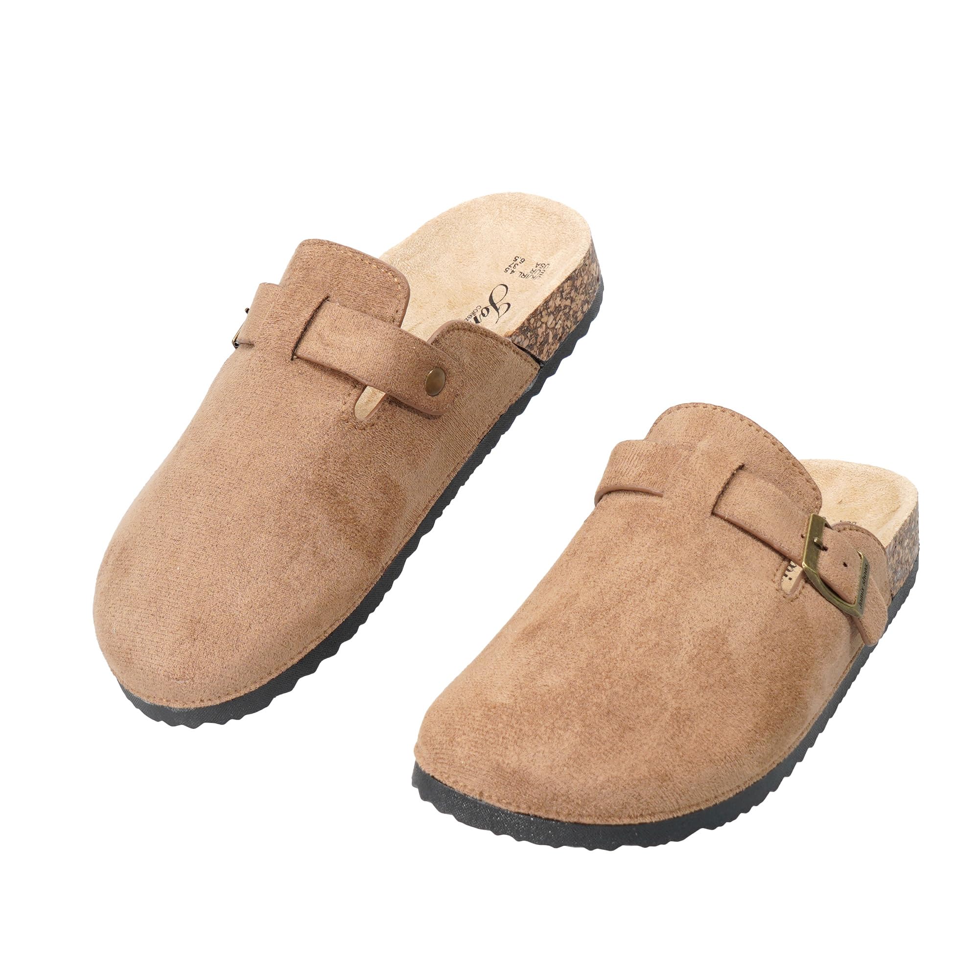 JOMIX Clogs Damen Pantoletten mit Verstellbar Schnalle Elegant Hausschuhe Weiche Anatomische Gummi Gartenschuhe