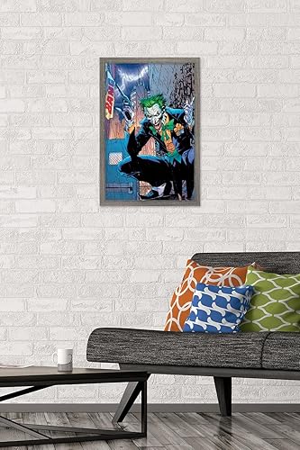 Miniatura 72 de Trends International DC Comics - Póster de pared de The Joker - Bang, 22.375 x 34 pulgadas, versión enmarcada en negro Versión enmarcada Barnwood