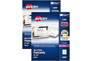 Printable Avery Postcards with Sure Feed - 4" x 6" White 2...