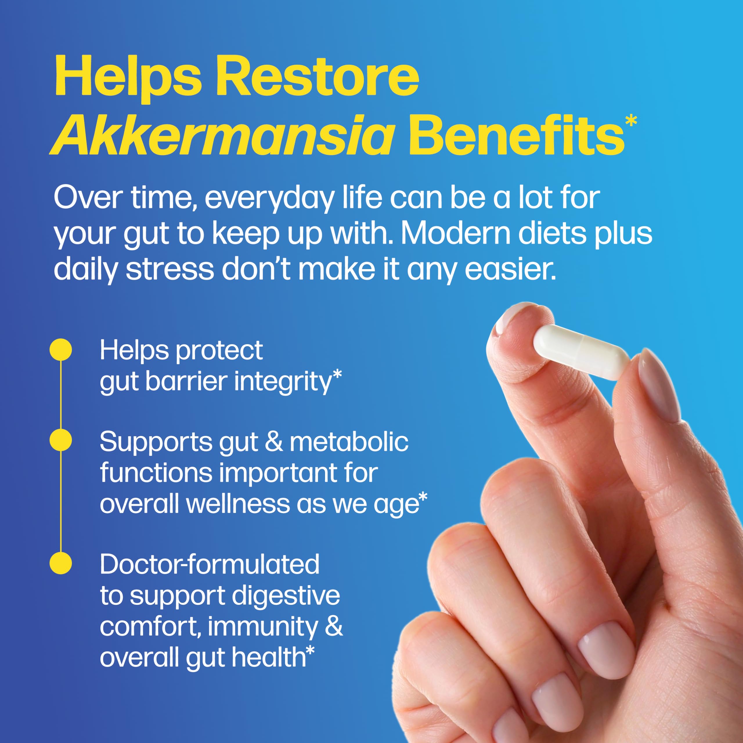 Culturelle® Pro-Strength Akkermansia Probiotic – Supports Healthy Metabolism & Gut Lining*, Clinically-Backed Akkermansia Muciniphila with B Vitamins, 30 Once Daily Vegetarian Capsules — Amazon image 2
