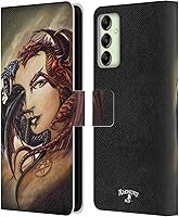 Vista 9 de Head Case Designs Officially Licensed Alchemy Gothic Dark Chemical Wedding Dragon Leather Wallet Case Compatible with Samsung Galaxy A14 5G