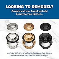 Vista 6 de Insinkerator STC-BIS Botón pulsador interruptor SinkTop, Color Bizcocho