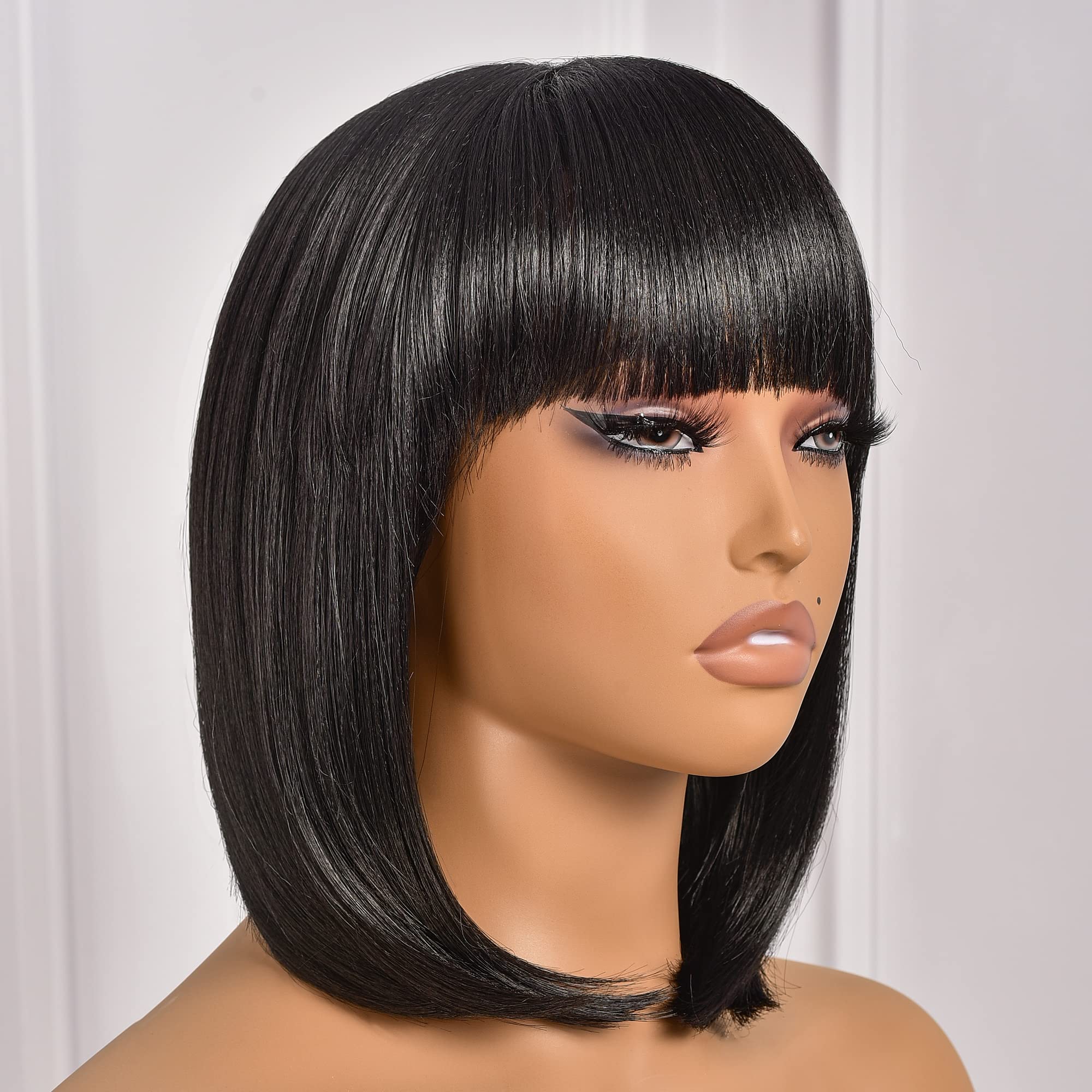 ?TOMI 14” YAKI 1B /99J Cosplay WIG *NWT* Amazon.com : ToyoTress Black Bob Wigs With Bangs - 14 Inch  main image 2