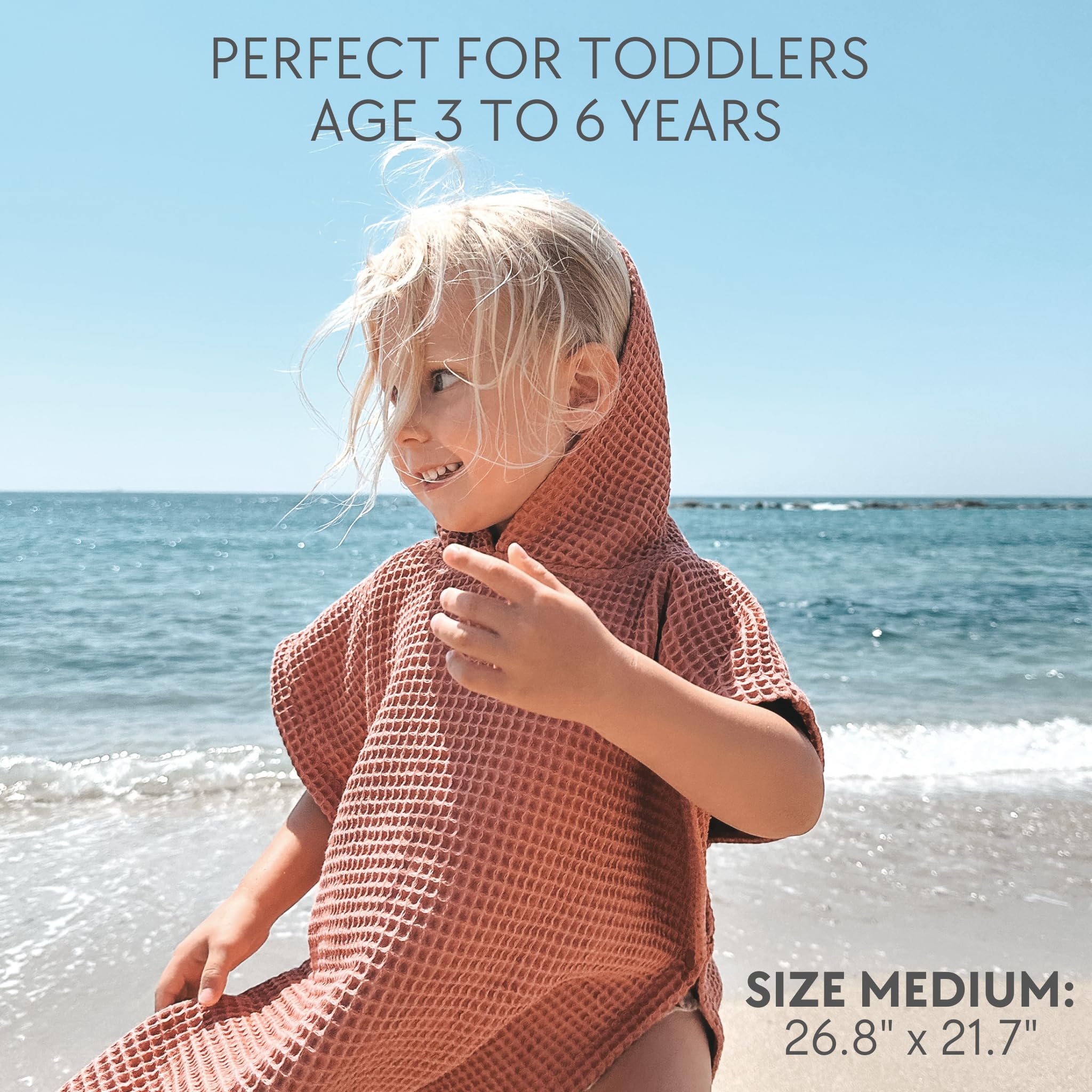 ZICOTO Soft Hooded Beach Towel for Kids - Cute Towel for Babies