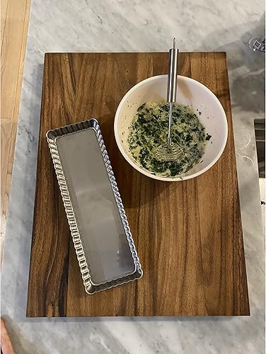 Miniatura 4 de Fox Run 44531 - Sartén rectangular para tartas, 14.1 x 4.7 x 1 pulgadas, acero inoxidable plateado con parte inferior extraíble, grande