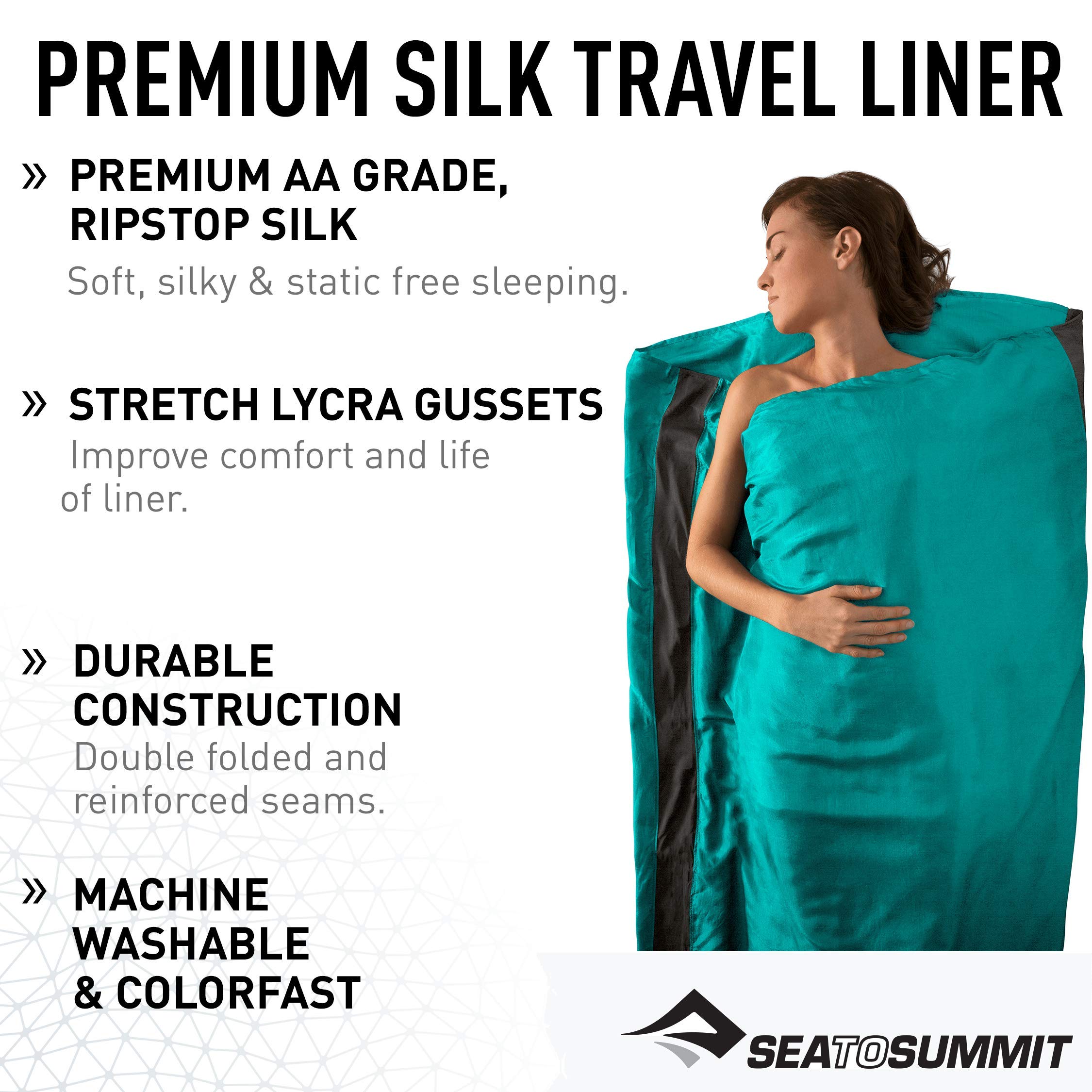 Sea to Summit Śpiwór Silk Stretch Rectangular Liner