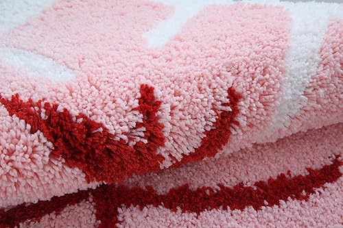 Miniatura 2 de Tapete de baño de felpa suave en forma de hojas, antideslizante, para decoración del hogar, alfombra de área para habitación de niños, alfombra para