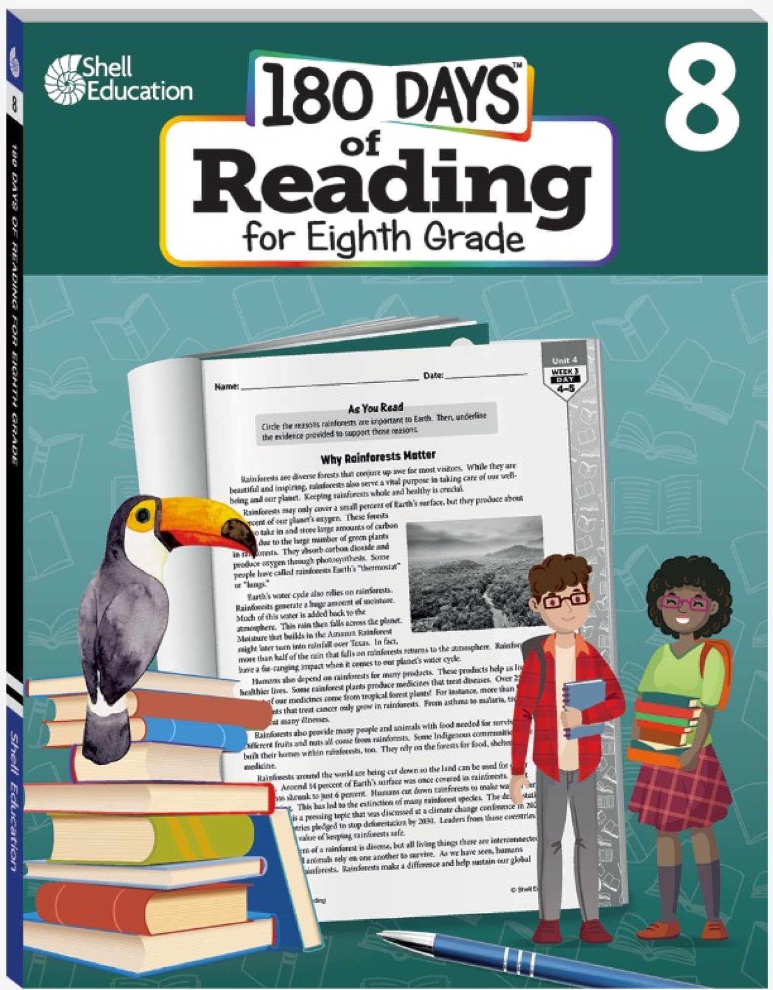180 Days™: Reading for Eighth Grade: Practice, Assess, Diagnose