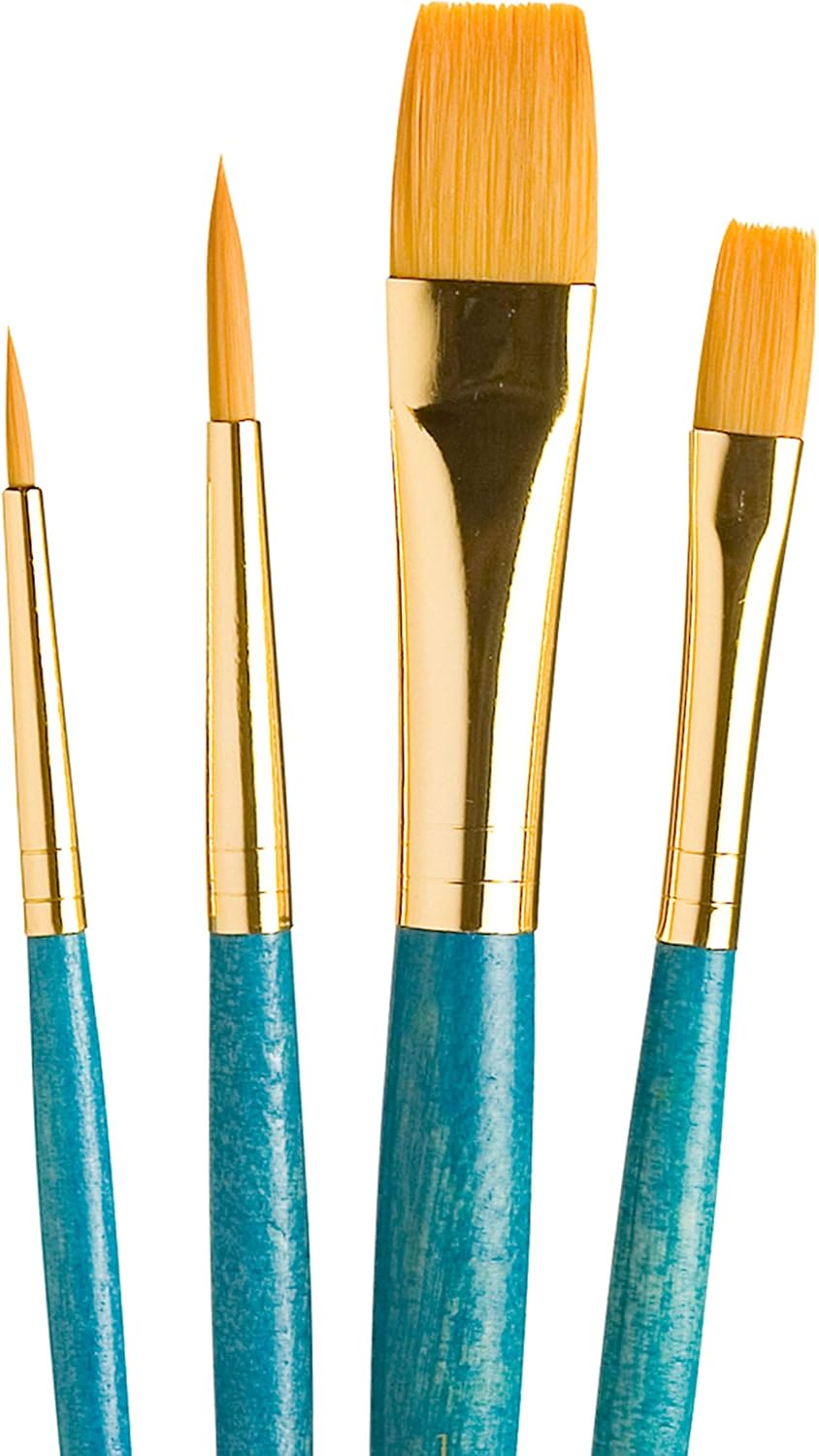 Princeton Real Value, Series 9100, Paint Brush Sets for Acrylic, Oil & Watercolor