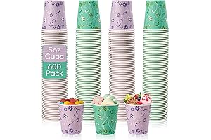 Multipurpose Snack Cups for Kids: 600 Pack of 5oz Paper Cups