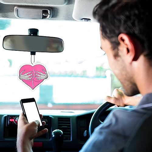 Miniatura 6 de LSJUENGAL Ambientador de aire para automóvil de Halloween, palmera rosa rosa, accesorios para el interior del automóvil, ambientador colgante de