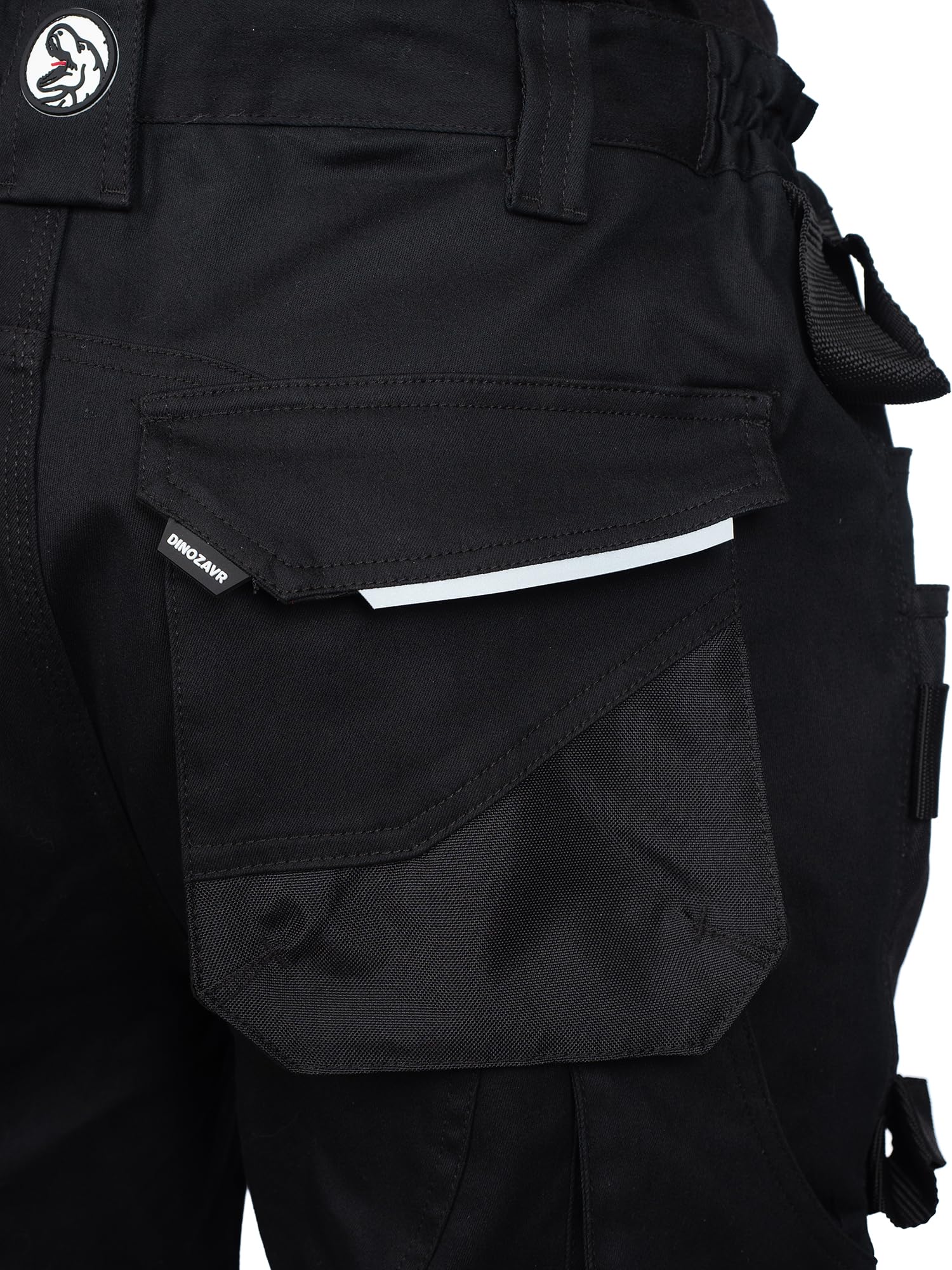 DINOZAVR Flex Pantaloni da Lavoro - Uomo - Elastici Pantaloni Protettivi con Spandex