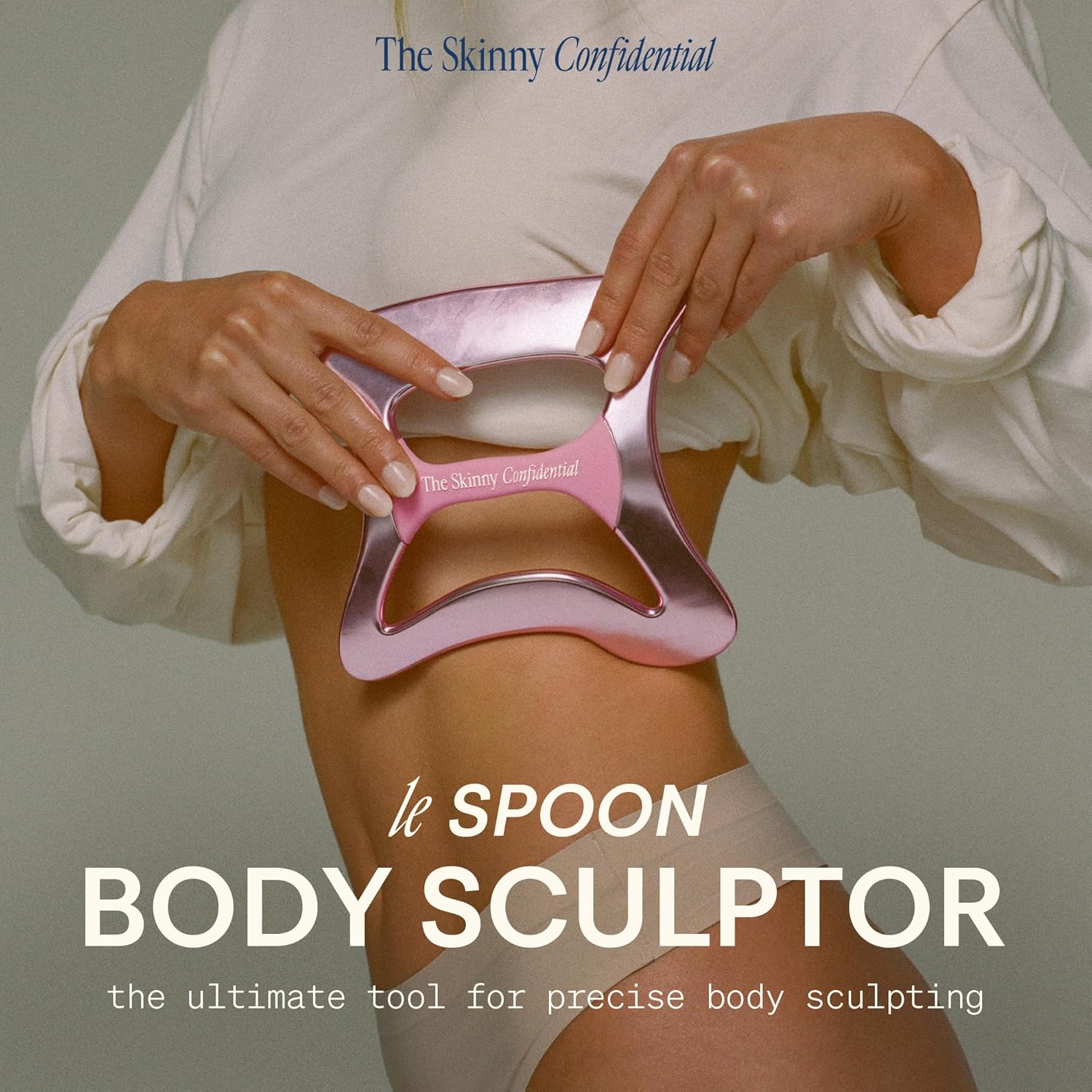 The Skinny Confidential Le Spoon Body Sculpting Tool - Muscle Scraper & Body Sculptor Massage Tool - Full-Body Treatment for Blood Flow & Circulation - Muscle Release Soothes Muscle Tension - Image 2
