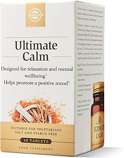 Ultimate Calm Tablets - Pack of 30 - Supports Relaxation and Mental Wellbeing - Vegan and Gluten Free Gold