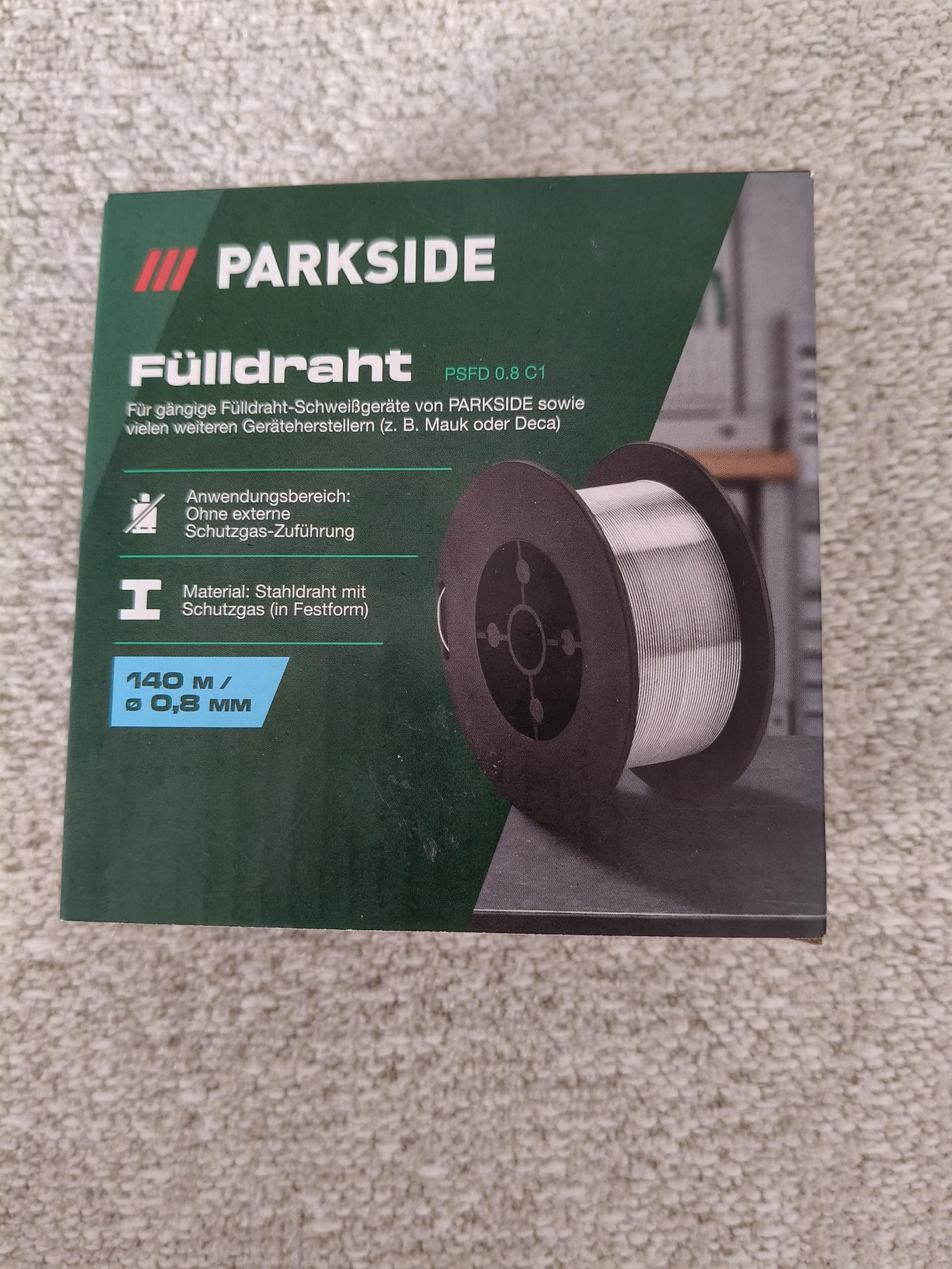 Parkside Alambre de soldadura alambre de aluminio 1,0 mm 250 g o alambre de acero inoxidable 0,8 mm 250 g (alambre de acero inoxidable, 250 g, Ø 0,8 mm)
