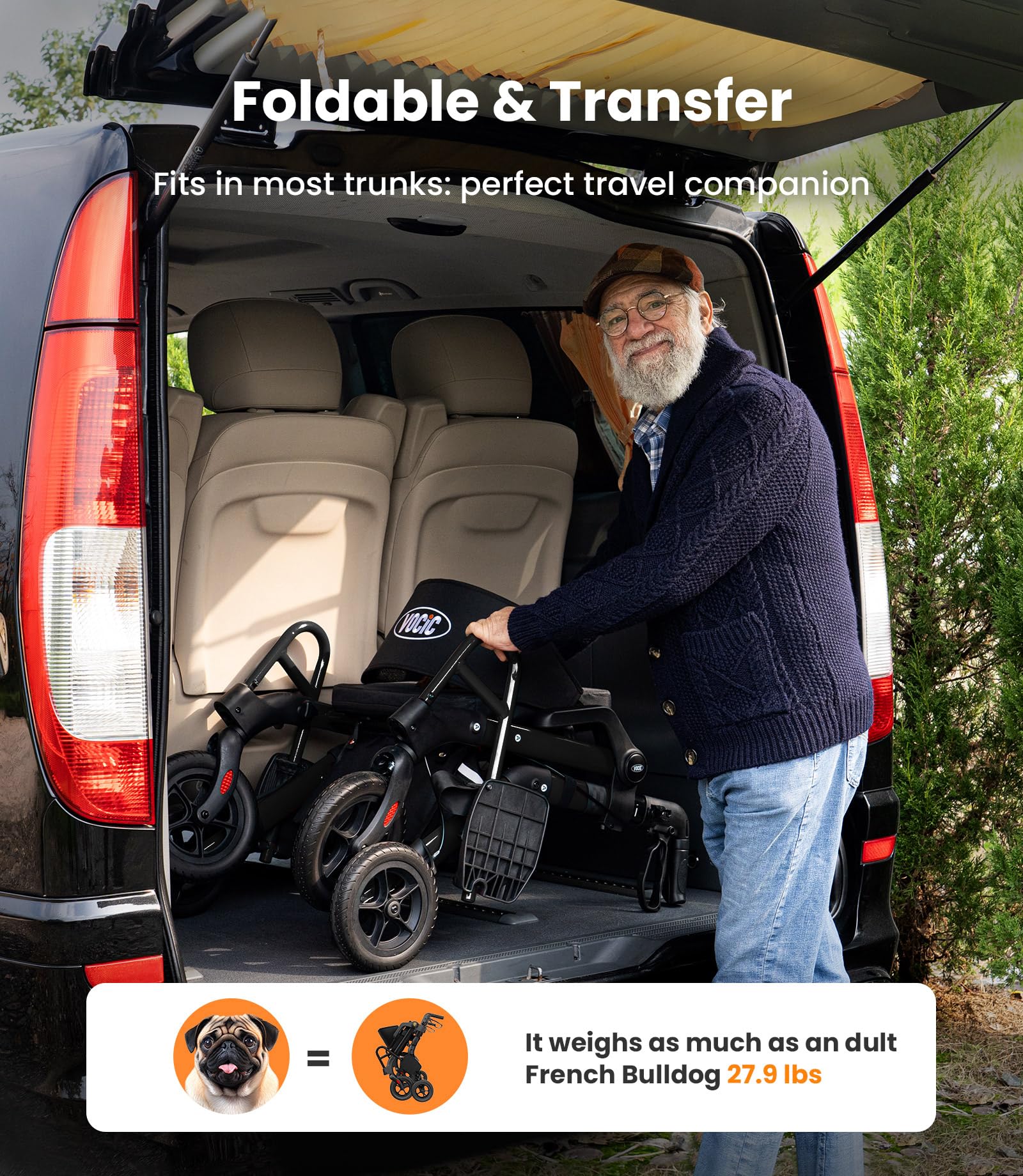 VOCIC Z55 2-in-1 Walker & Wheelchair Combo -8 VOCIC Z55 2-in-1 Walker & Wheelchair Combo -8