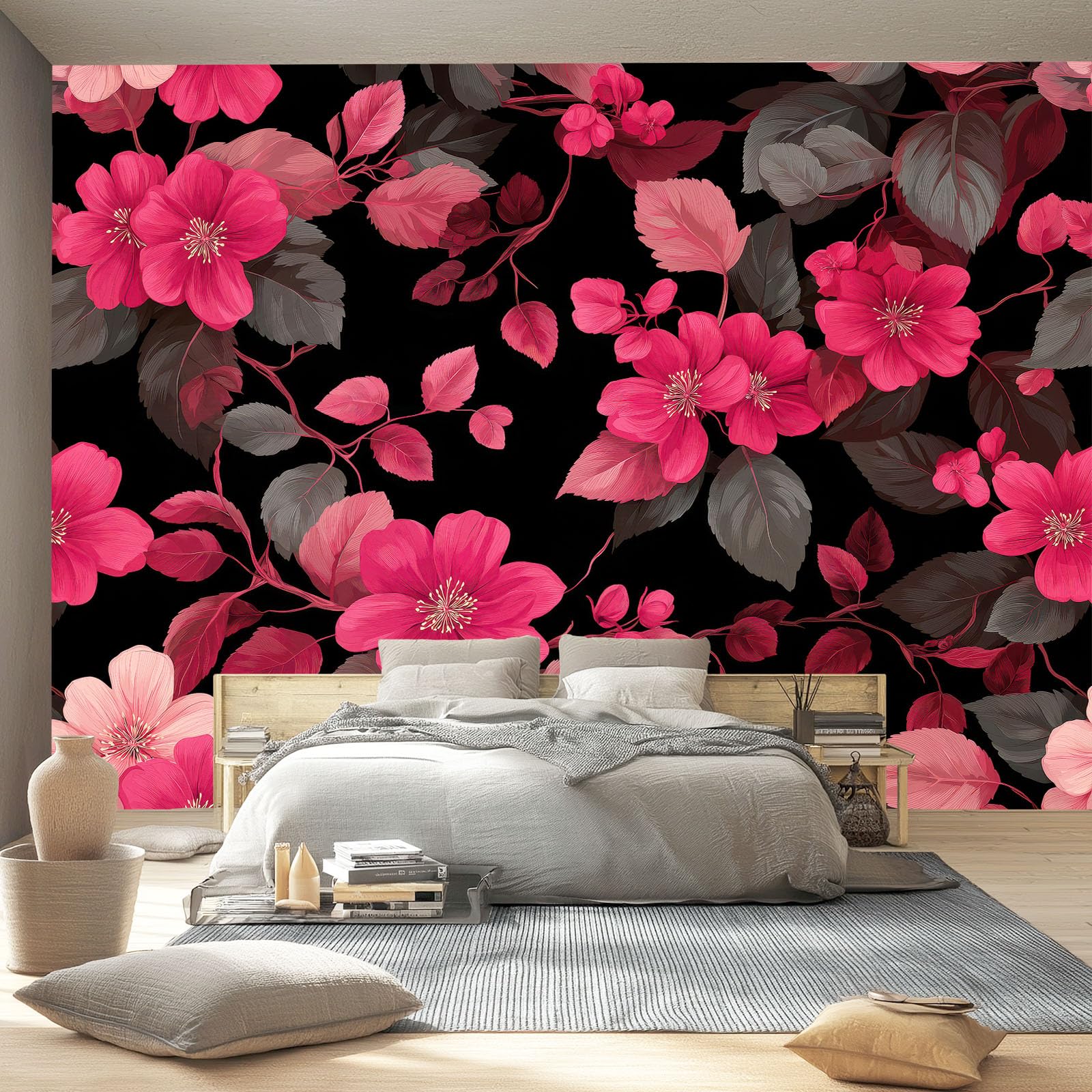 Natürlich Landhausstil Vlies Fototapete, 400 x 280 cm Tapeten Schlafzimmer