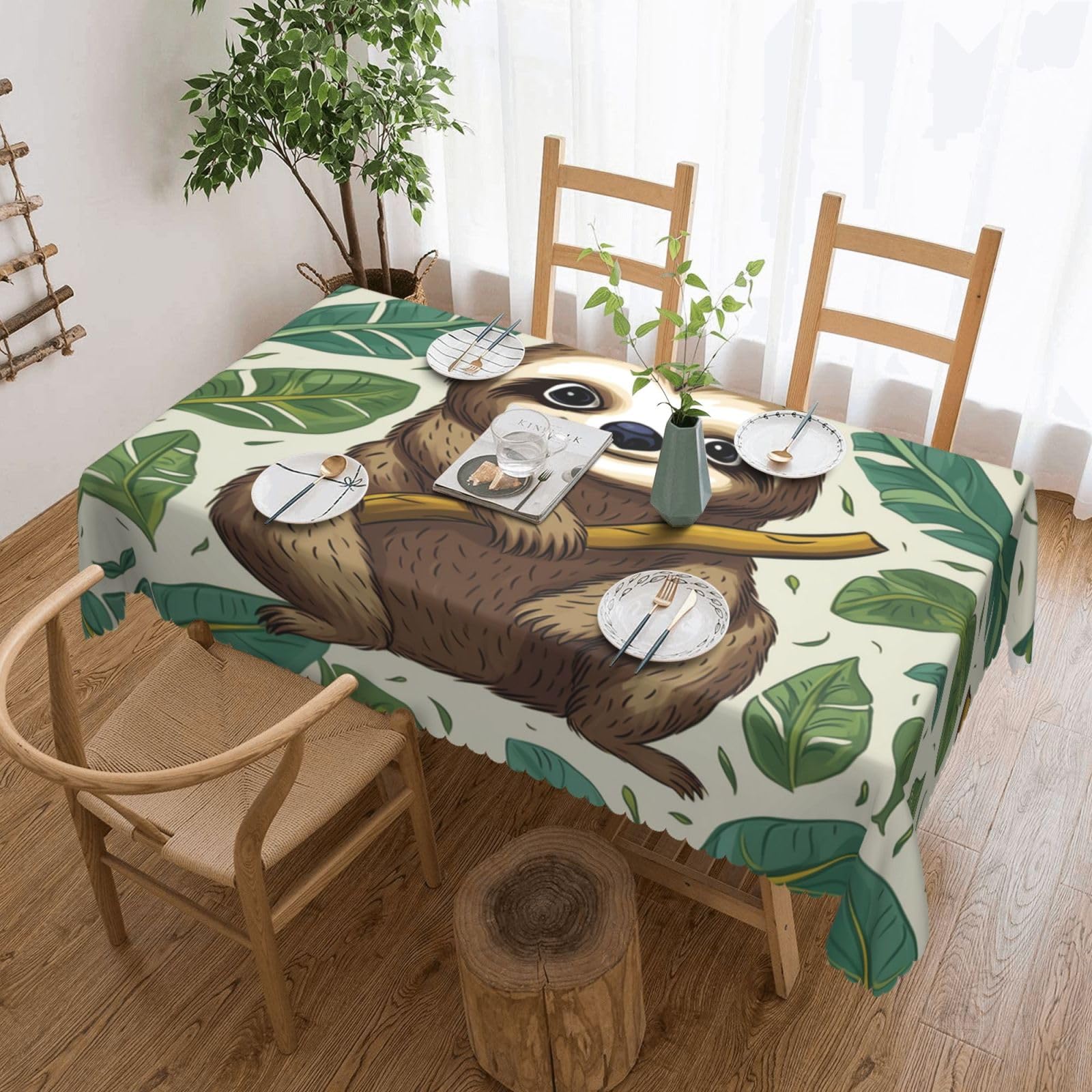 Nappe paresseux décorative pour sublimer l'ambiance de votre table basse de café