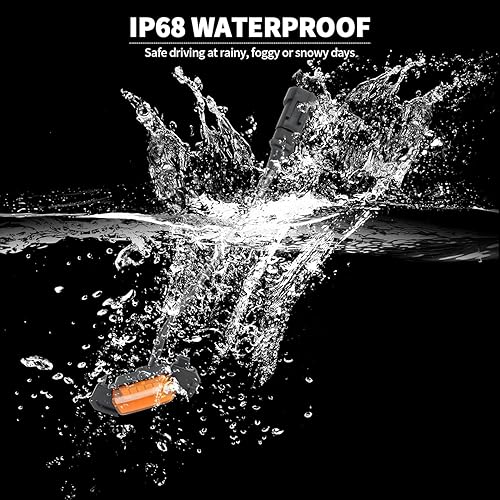 Miniatura 3 de Luces LED ámbar para parrilla delantera Toyota Tacoma TRD PRO 2016-2023 con fusible (4 luces LED de parrilla, amarillo ámbar)