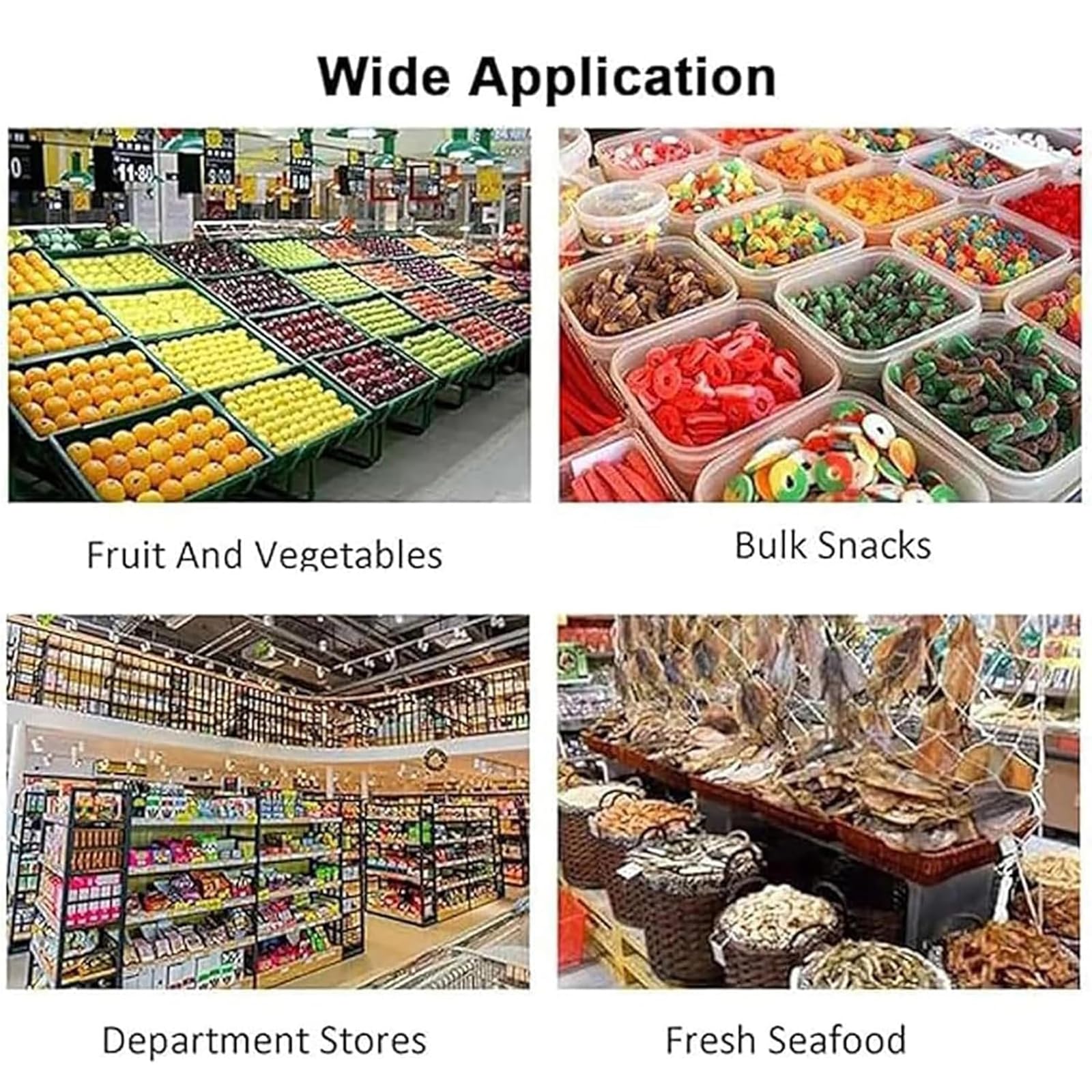 Generico Macchina sigillatrice Manuale per Alimenti, Design a U Che previene l'inceppamento dei Chiodi, Ideale per supermercati e mercati, Perfetta per Salsicce e Sacchetti di plastica (Verde)