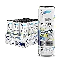Vista 32 de CELSIUS Fizz Free Blue Razz Limonada, Bebida Energética Sin Azúcar, 12 Onzas Líquidas (Paquete de 12)