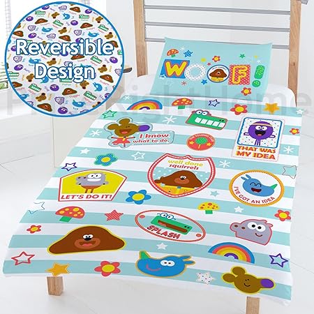 Hey Duggee Woof Junior Duvet Polyester Cotton Multi Colour Full Amazon Co Uk Home Kitchen