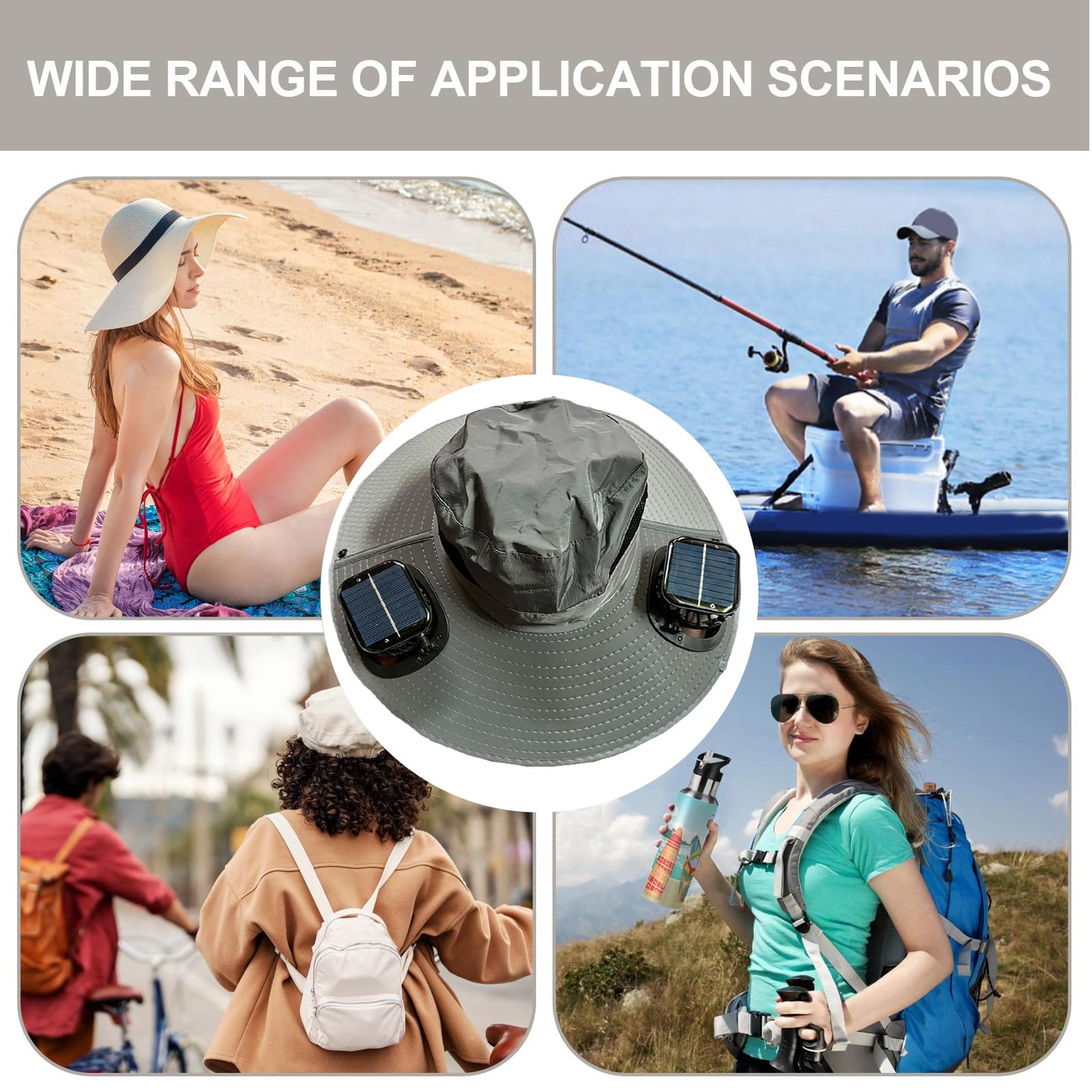 Cappello Ventilato Solare Copricapo Leggero Protezione Personale | Copricapo Outdoor Escursionismo Campeggio Pesca Attrezzatura Personale Per Spiaggia Pesca Campeggio Outdoor Viaggi