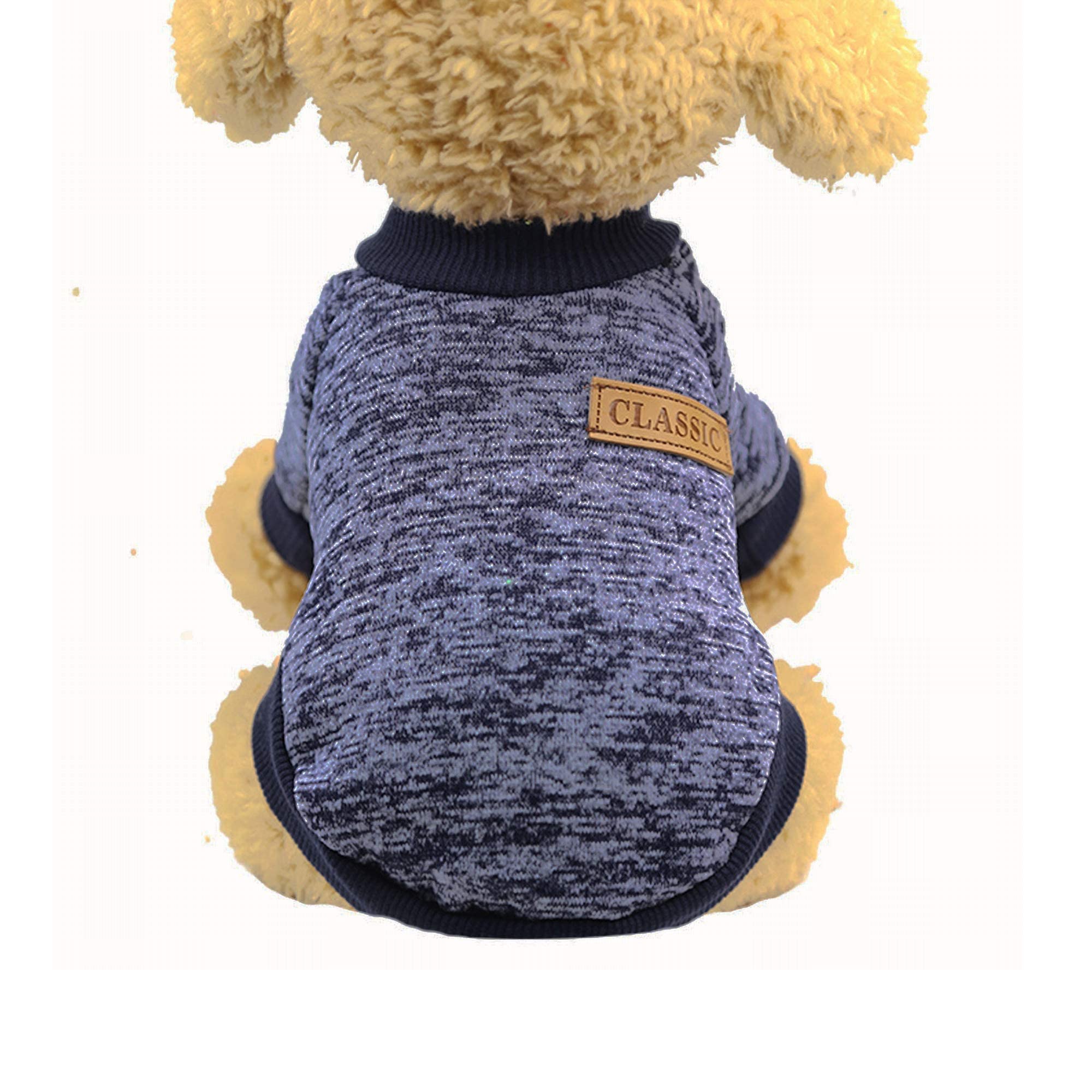 YAODHAOD Dog Sweater Winter Pet Dog Clothes Knitwear Soft Thickening