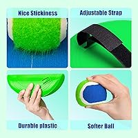 Vista 4 de EVERICH TOY Juego Mejorado de Lanzar y Atrapar Pelota, Rellenos de Media Navideña para Niños y Niñas de 3 a 12 Años, Incluye 4 Paletas 4 Pelotas