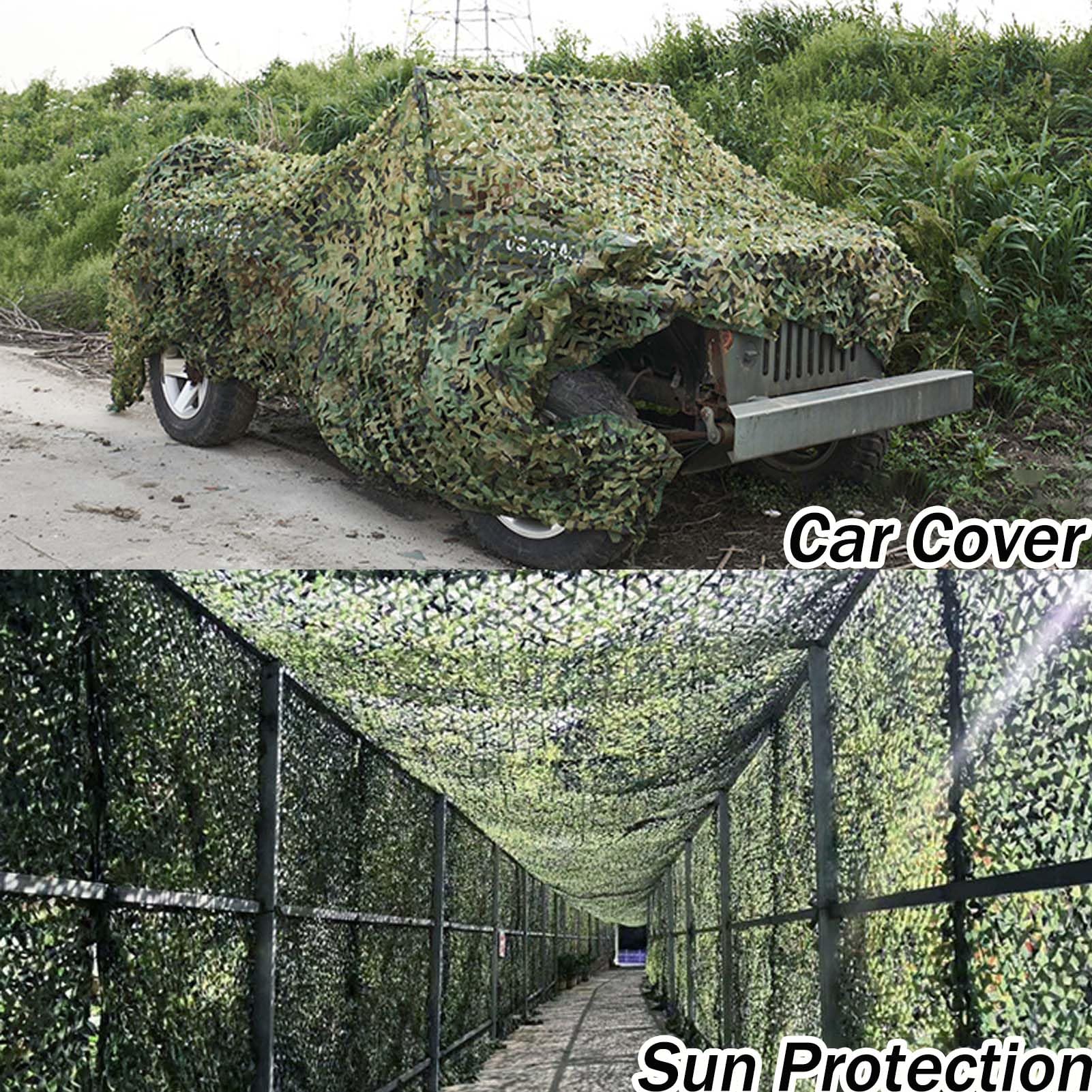 Rete Mimetica Militare per Esterni - Protezione Solare, Rinforzata Camouflage Net Caccia Decorazione Forestale e Campeggio, Leggera e Dimensioni Personalizzabili